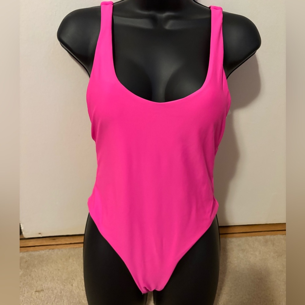 SHEIN Hot Pink One Piece Swimsuit